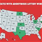 which states allow lottery winners to remain anonymous